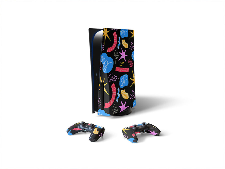 bad boy abstract geometric Sony PS5 DIY Skin
