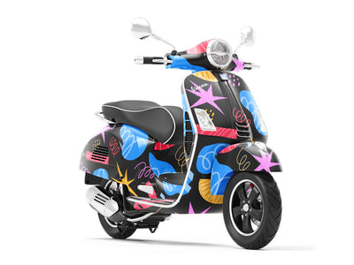 Bad Boy Abstract Vespa Scooter Wrap Film