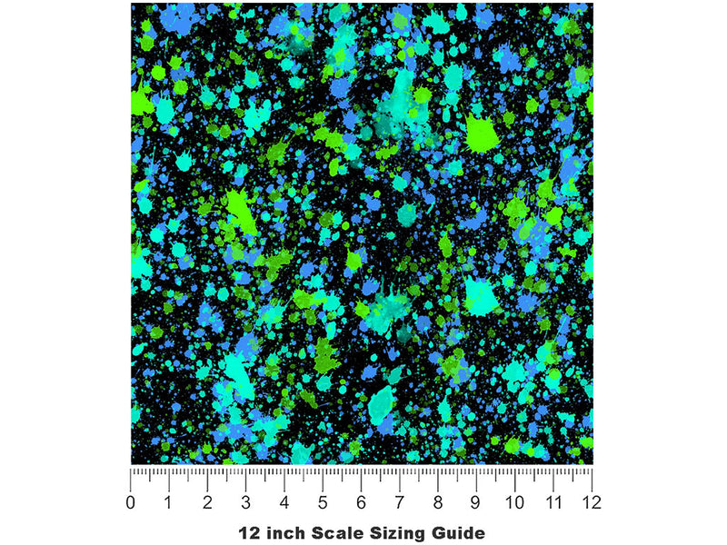 Bad Boys Paint Splatter Vinyl Film Pattern Size 12 inch Scale~Rwraps Bad Boys Paint Splatter Sizing Chart~2