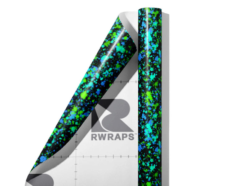 Bad Boys Paint Splatter Wrap Film Sheets~Rwraps Series 914 Bad Boys Paint Splatter Scrolled Sheet~3