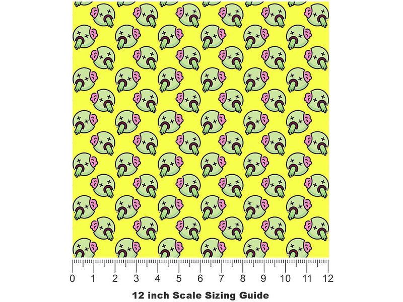 Bad Meal Zombie Vinyl Film Pattern Size 12 inch Scale~Rwraps Bad Meal Zombie Sizing Chart~2