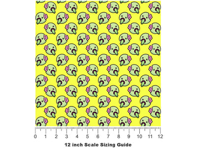 Bad Meal Zombie Vinyl Film Pattern Size 12 inch Scale~Rwraps Bad Meal Zombie Sizing Chart~2