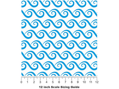 Bad Weather Water Vinyl Film Pattern Size 12 inch Scale~Rwraps Bad Weather Water Sizing Chart~2