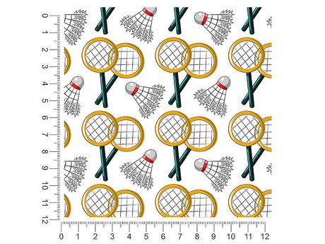 badminton practice sport 1ft x 1ft Craft Sheets