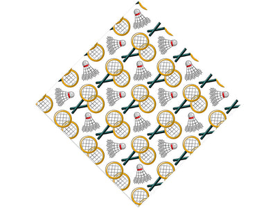 Badminton Practice Sport Vinyl Wrap Pattern