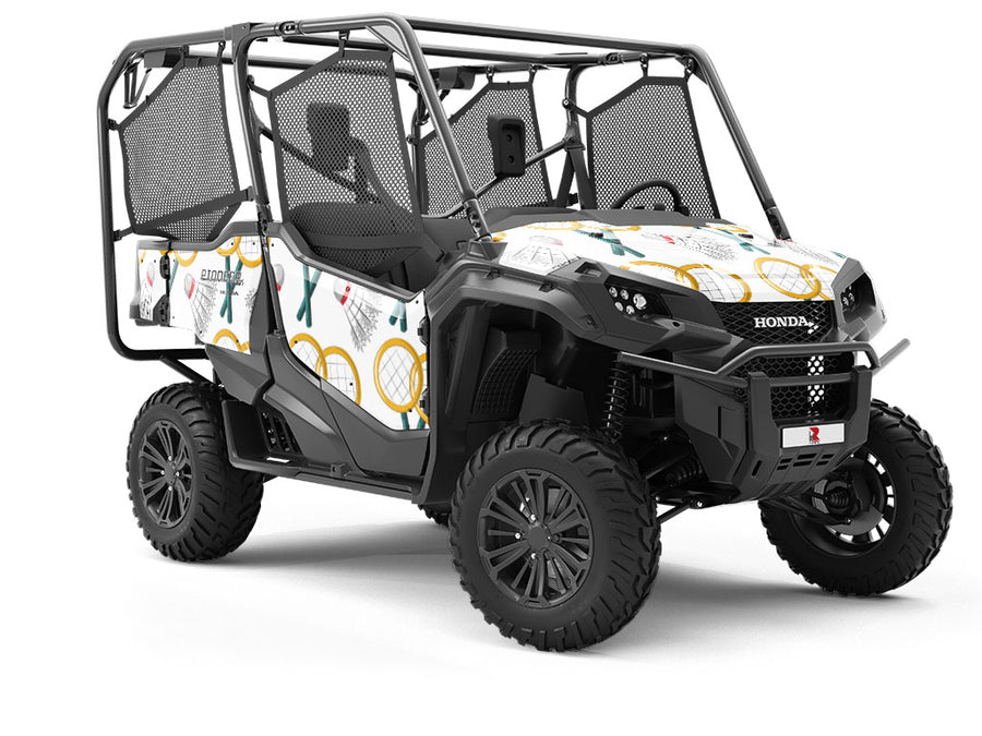 Badminton Practice Sport Utility Vehicle Vinyl Wrap
