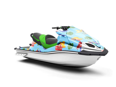 Bags Packed Summertime Jet Ski Vinyl Customized Wrap