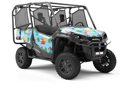 Bags Packed Summertime Utility Vehicle Vinyl Wrap