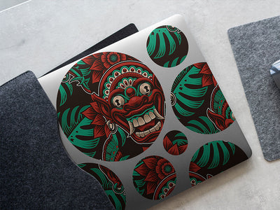 bali mask japanese DIY Laptop Stickers
