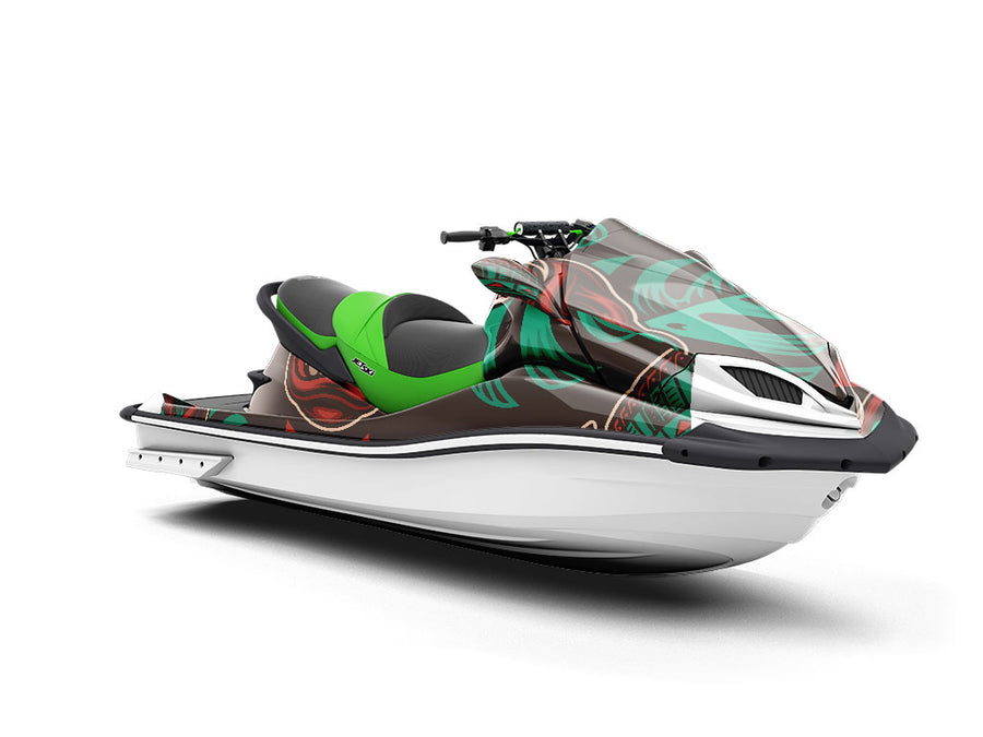 Bali Mask Asian Jet Ski Vinyl Customized Wrap