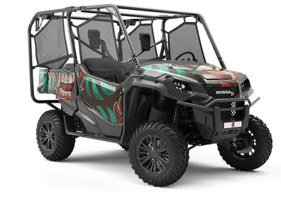 Bali Mask Asian Utility Vehicle Vinyl Wrap