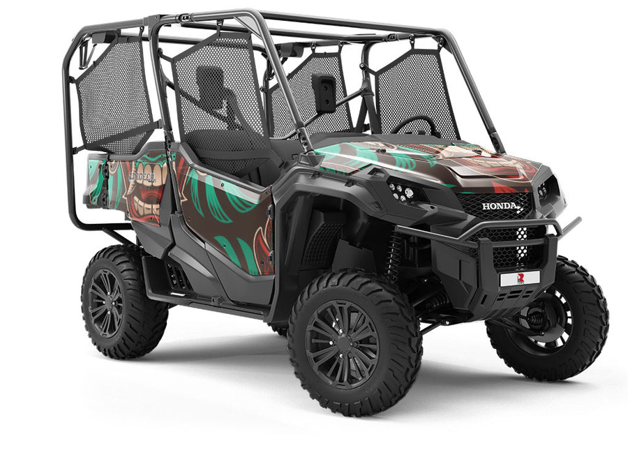 Bali Mask Asian Utility Vehicle Vinyl Wrap