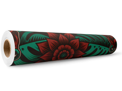 Bali Mask Asian Wrap Film Wholesale Roll~Rwraps Series 914 Digitally Printed Vinyl Roll~5