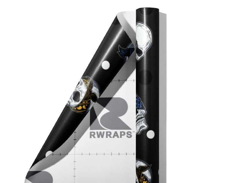 Bandana Three Monkeys Halloween Wrap Film Sheets~Rwraps Series 914 Bandana Three Monkeys Halloween Scrolled Sheet~3