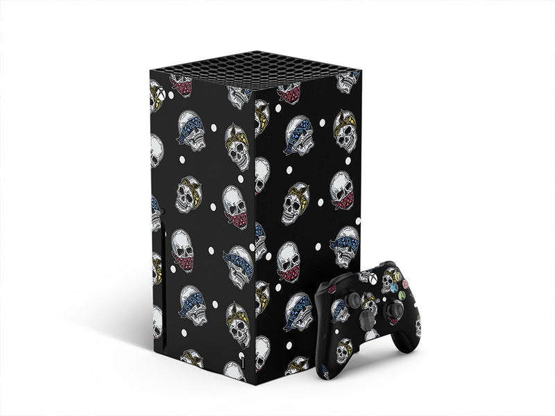 bandana three monkeys skull and bones XBOX DIY Decal