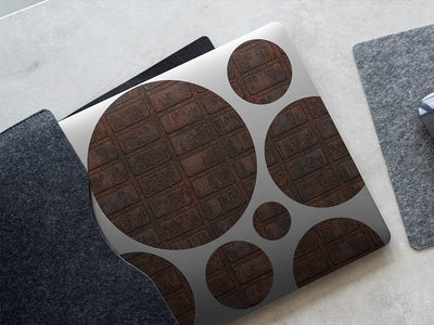 banded iron rust DIY Laptop Stickers