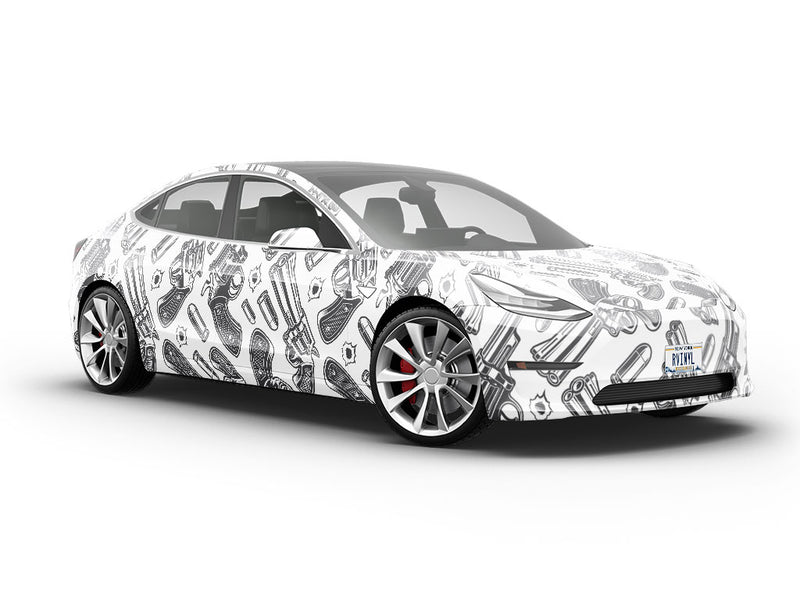 Bang Up Weapon Vehicle Vinyl Wrap