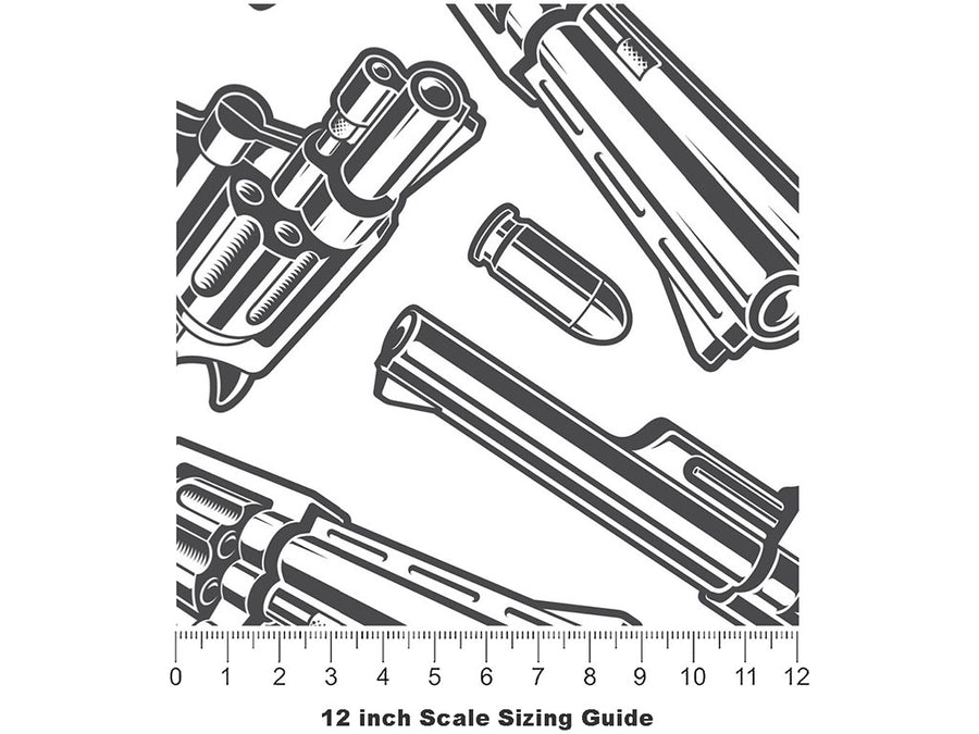 Bang Up Weapon Vinyl Film Pattern Size 12 inch Scale~Rwraps Bang Up Weapon Sizing Chart~2