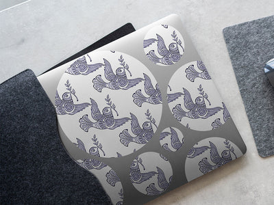 barbary tessellations bird DIY Laptop Stickers