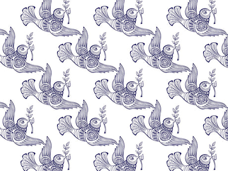 Barbary Tessellations Birds Vinyl Wrap Pattern~Rwraps Series 914 Digitally Printed Vinyl Wrap~0