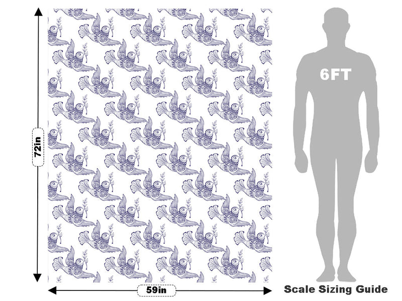 Barbary Tessellations Birds Vehicle Wrap Scale~Rwraps Series 914 Barbary Tessellations Birds Measurements~1