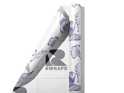 Barbary Tessellations Birds Wrap Film Sheets~Rwraps Series 914 Barbary Tessellations Birds Scrolled Sheet~3