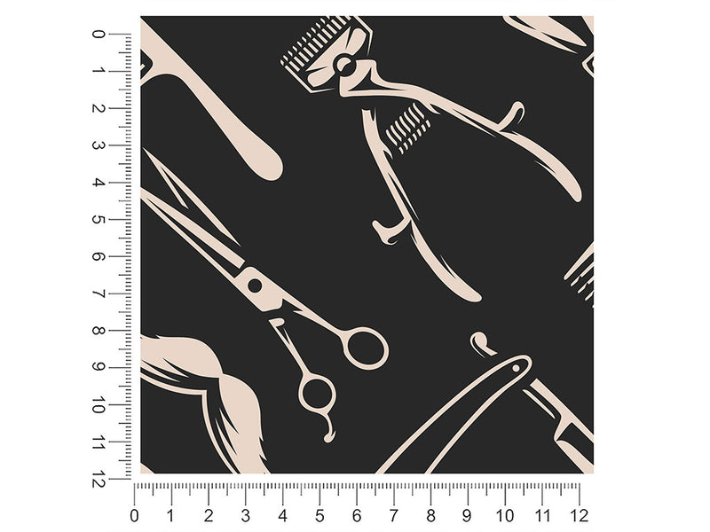 barbershop tools barber shop 1ft x 1ft Craft Sheets