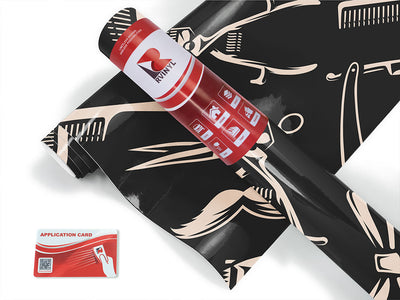 barbershop tools barber shop Craft Vinyl Roll