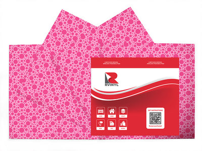 barbie pink polka dot Craft Vinyl Sheet Pack