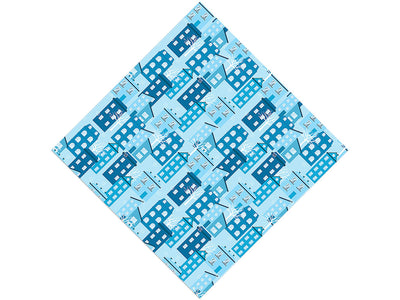 Bare Trees Cityscape Vinyl Wrap Pattern