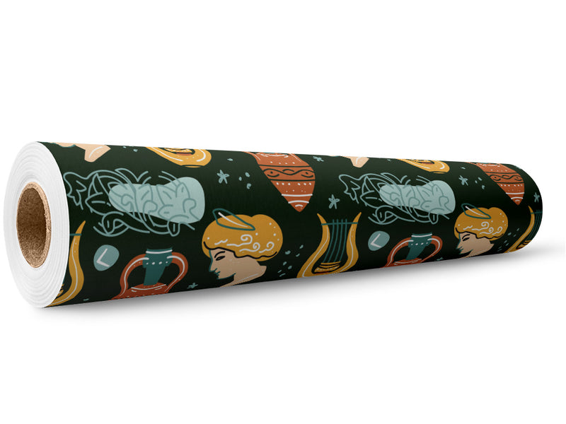 Barefaced Lyre Greco Roman Wrap Film Wholesale Roll~Rwraps Series 914 Digitally Printed Vinyl Roll~5