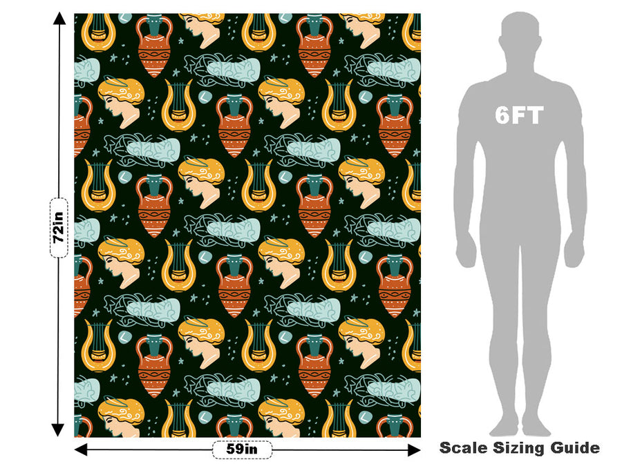 Barefaced Lyre Greco Roman Vehicle Wrap Scale~Rwraps Series 914 Barefaced Lyre Greco Roman Measurements~1