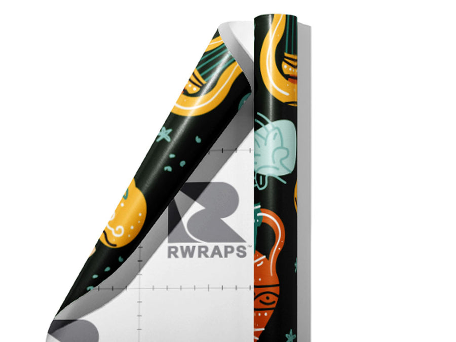 Barefaced Lyre Greco Roman Wrap Film Sheets~Rwraps Series 914 Barefaced Lyre Greco Roman Scrolled Sheet~3