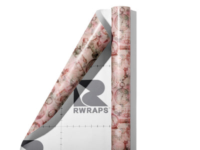 Barometric Romance Steampunk Wrap Film Sheets~Rwraps Series 914 Barometric Romance Steampunk Scrolled Sheet~3