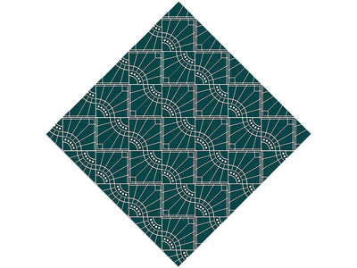 Baseball Diamond Art Deco Vinyl Wrap Pattern