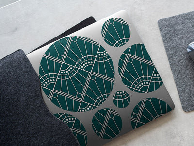 baseball diamond art deco DIY Laptop Stickers