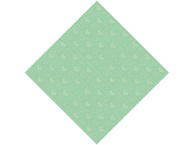 Bashful Teal Heart Vinyl Wrap Pattern