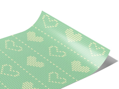 Bashful Teal Heart Vinyl Wraps~Rwraps Series 914 Digitally Printed Vinyl Wrap~0
