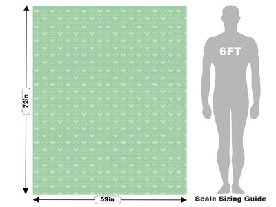 Bashful Teal Heart Vehicle Wrap Scale~Rwraps Series 914 Bashful Teal Heart Measurements~1