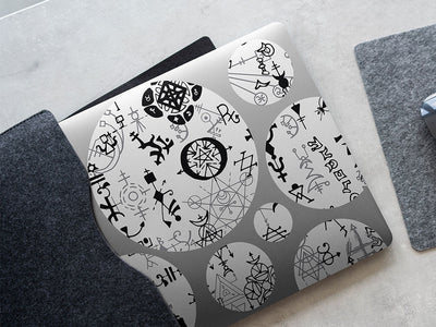basic alchemy horror DIY Laptop Stickers