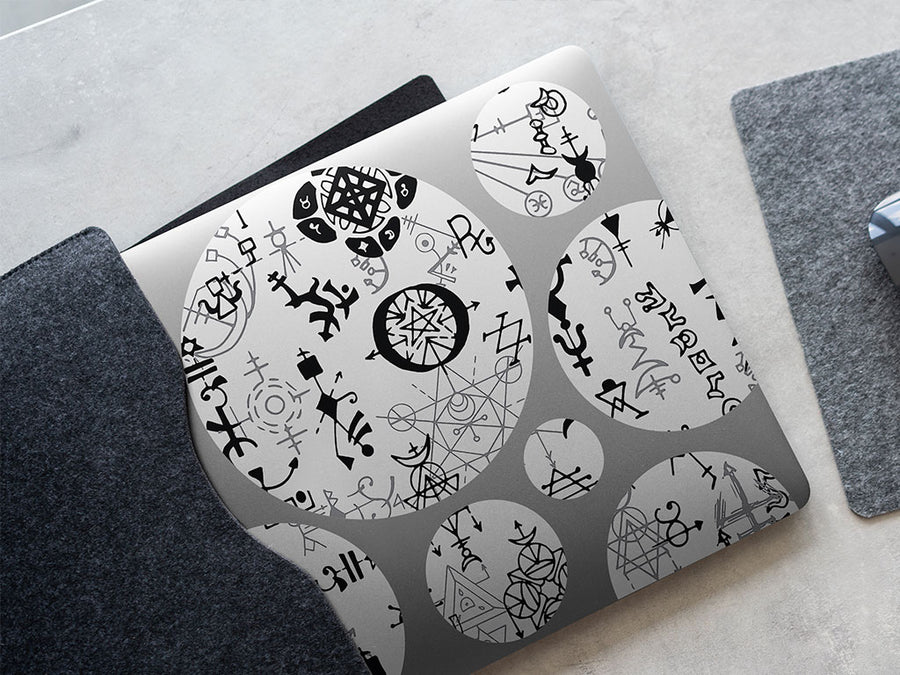 basic alchemy horror DIY Laptop Stickers