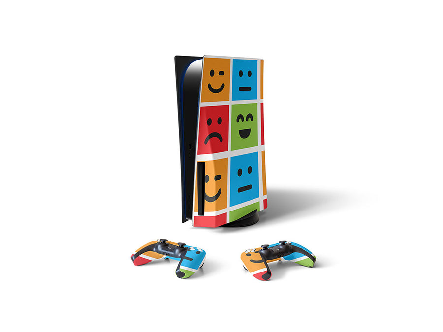 basic emoticon emoji Sony PS5 DIY Skin