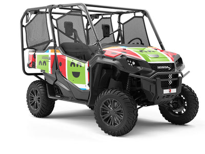 Basic Emoticon Emoji Utility Vehicle Vinyl Wrap