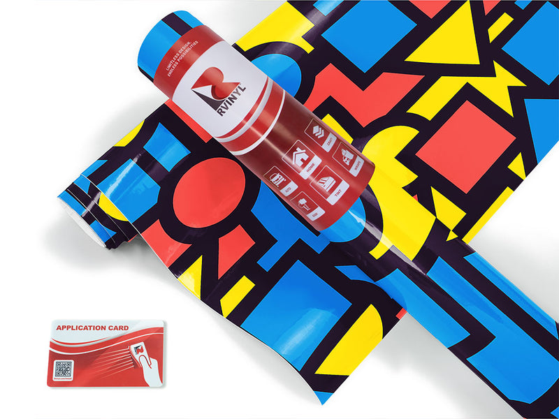 basic geometry abstract geometric Craft Vinyl Roll