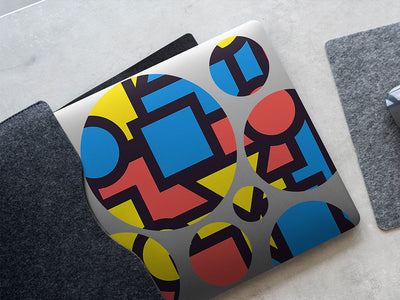 basic geometry abstract geometric DIY Laptop Stickers