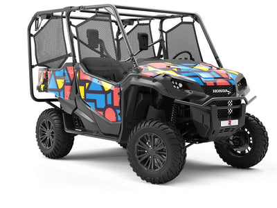 Basic Geometry Abstract Utility Vehicle Vinyl Wrap