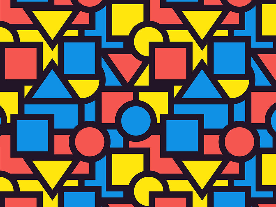 Basic Geometry Abstract Vinyl Wrap Pattern~Rwraps Series 914 Digitally Printed Vinyl Wrap~0