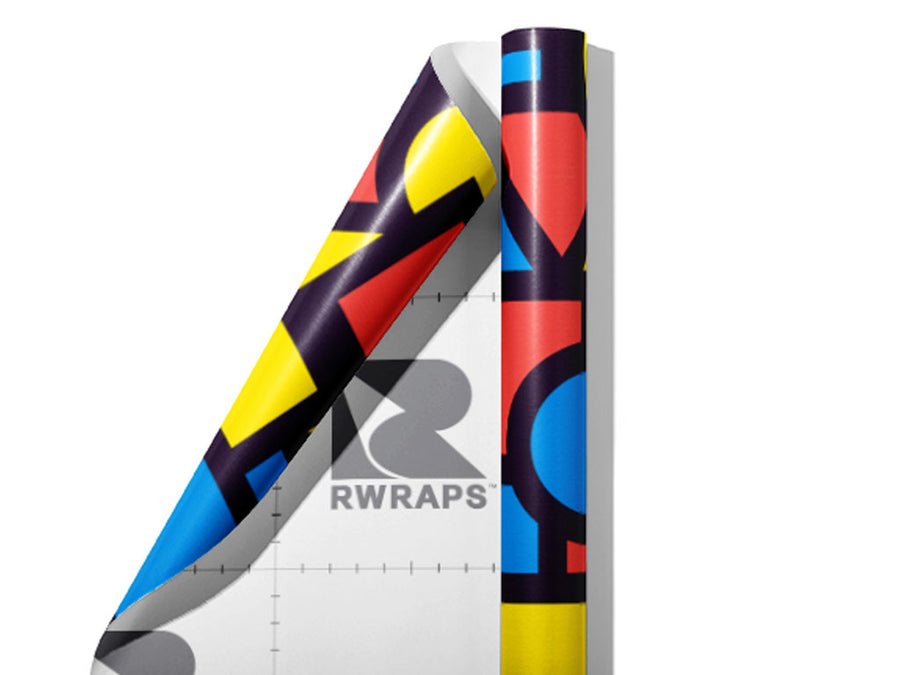 Basic Geometry Abstract Wrap Film Sheets~Rwraps Series 914 Basic Geometry Abstract Scrolled Sheet~3