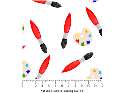 Basic Painter Hobby Vinyl Film Pattern Size 12 inch Scale~Rwraps Basic Painter Hobby Sizing Chart~2