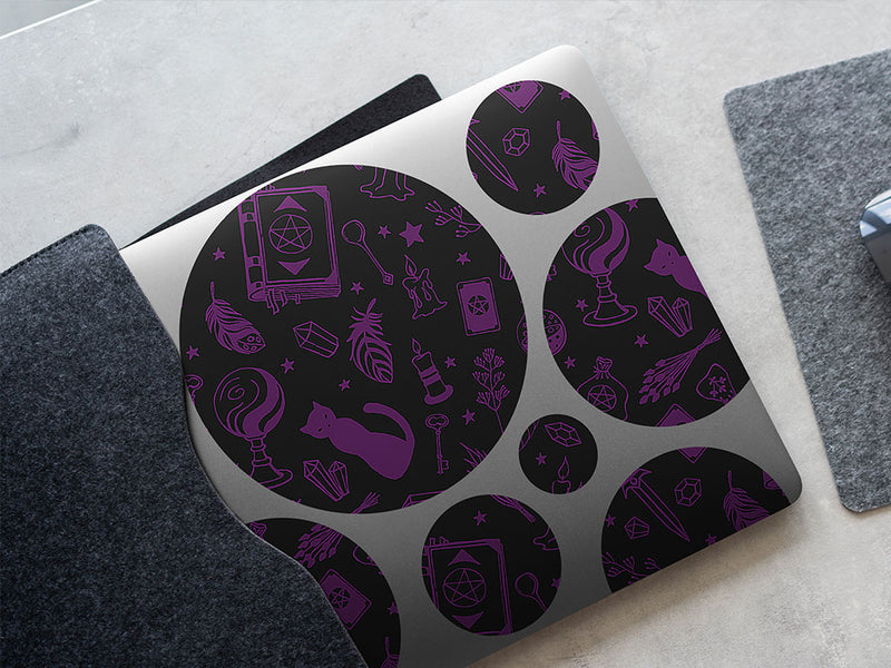 basic spellwork horror DIY Laptop Stickers